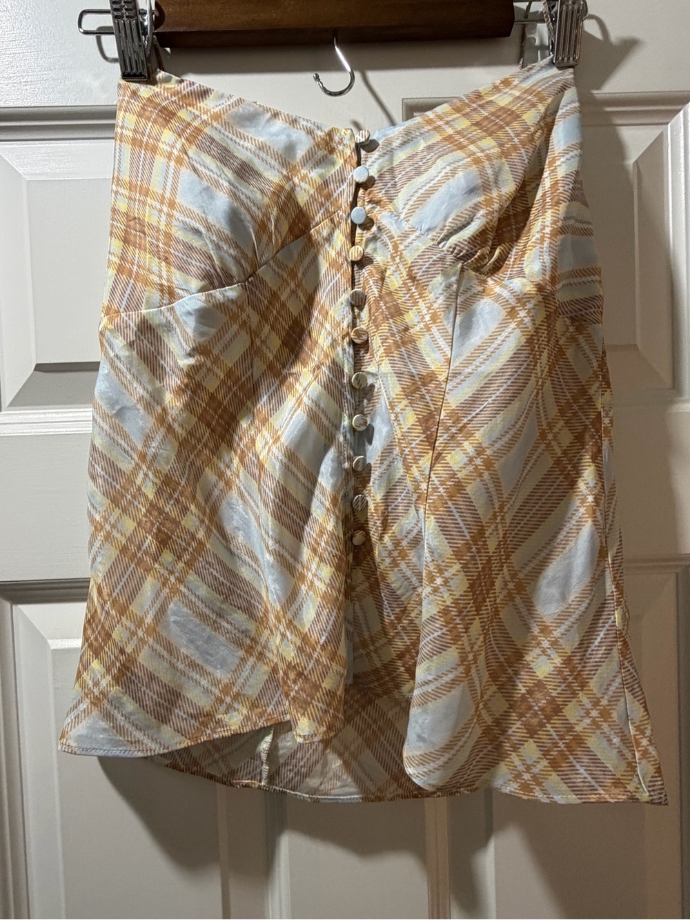 Jcrew golden hour tartan cami. Like new !
